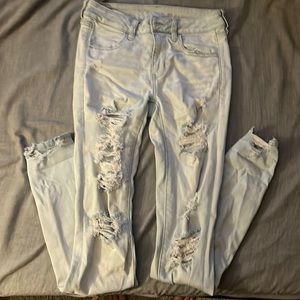 American Eagle, size 4 extra long, light blue denim jeans